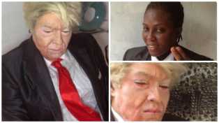 MakeUp Artist Transforms Woman To Look Like Donald Trump