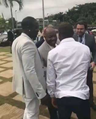 The President Of Gabon, Welcomes Davido And His DMW Crew To The Country
