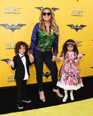 Mariah Carey Brings Dem Babies to The Lego Batman Movie Premiere