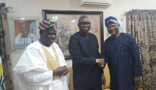 Gov Fayose as chairman PDP Governors have been described as a good omen for PDP by two Lagos lawmakers